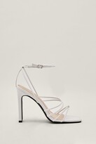 Thumbnail for your product : Nasty Gal Womens Faux Leather Strappy Stiletto Heels