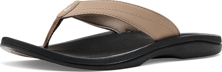 OluKai Ohana W Women's Sandals Warm Taupe/Black : 7 B - Medium Synthetic