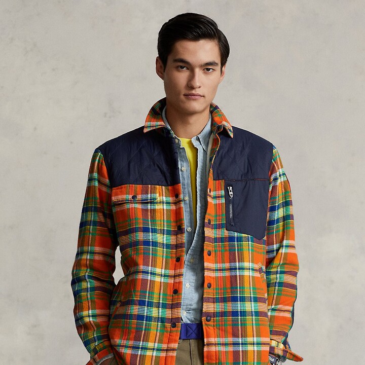 Ralph Lauren Plaid Flannel Hybrid Overshirt ShopStyle Long Sleeve Shirts