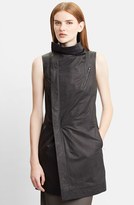 Thumbnail for your product : Rick Owens Long Leather Moto Vest