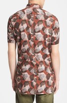 Thumbnail for your product : Zanerobe 'Reptilian' Short Sleeve Print Woven Shirt