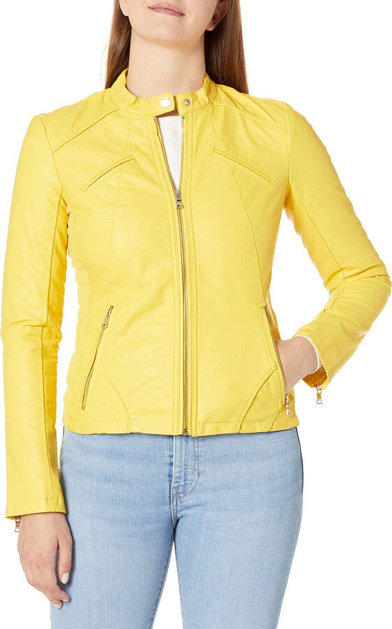 guess real leather jacket