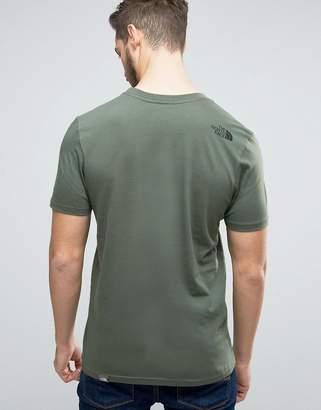 The North Face Simple Dome T-Shirt In Green