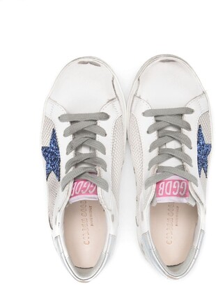 Golden Goose Kids Star-Patch Lace-Up Trainers