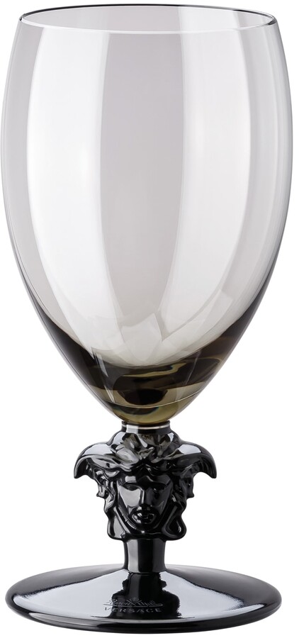 Versace Medusa Lumiere Short Stem Haze White Wine Glasses, Set of 2 ...