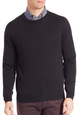 Canali Solid Merino Wool Sweater