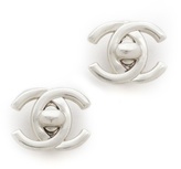 Thumbnail for your product : WGACA What Goes Around Comes Around Vintage Chanel CC Turn Lock Earrings