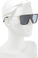 Thumbnail for your product : Quay Nightfall Remixed 49mm Polarized Shield Sunglasses