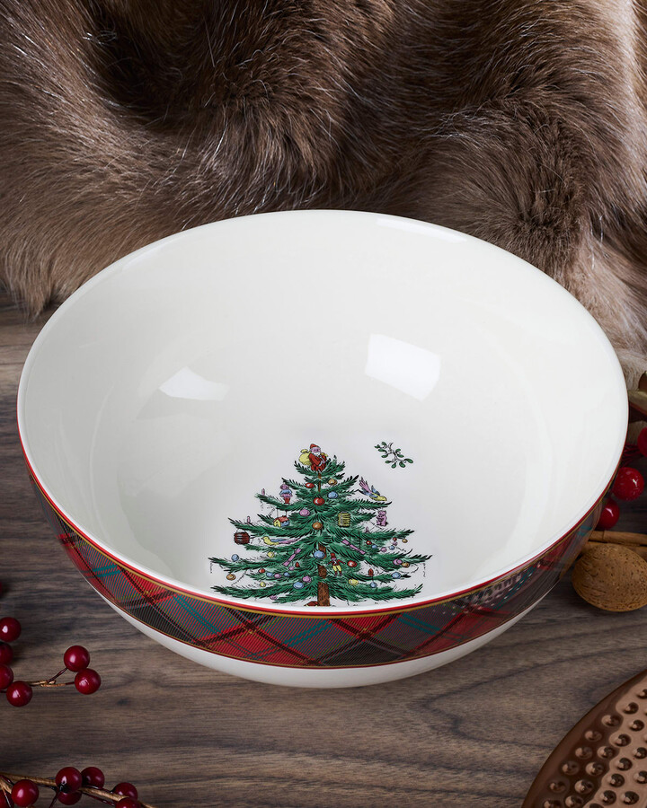 Spode Christmas Tree Tartan Serving Bowl - ShopStyle Holiday Dining &  Entertaining