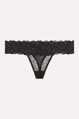 Lonely - Lilian Lace Thong - Black