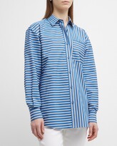 Striped Oversized Button-Down 