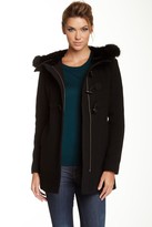 Thumbnail for your product : Andrew Marc New York 713 Andrew Marc Randi Wool Blend Genuine Dyed Rabbit & Genuine Dyed Coyote Fur Toggle Coat