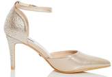 Thumbnail for your product : Quiz Wide Fit Gold Diamante Heeled Shoes