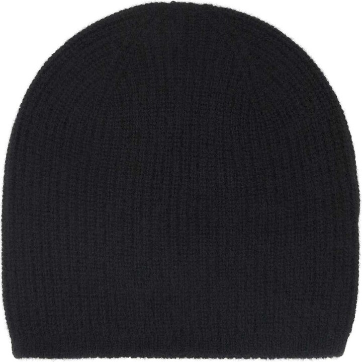LOULOU STUDIO Black Cashmere Flyn Beanie Hat