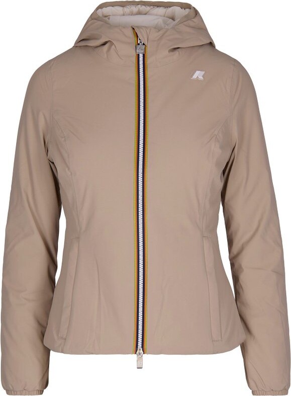 K-Way Logo Patch Hooded Reversible Jacket