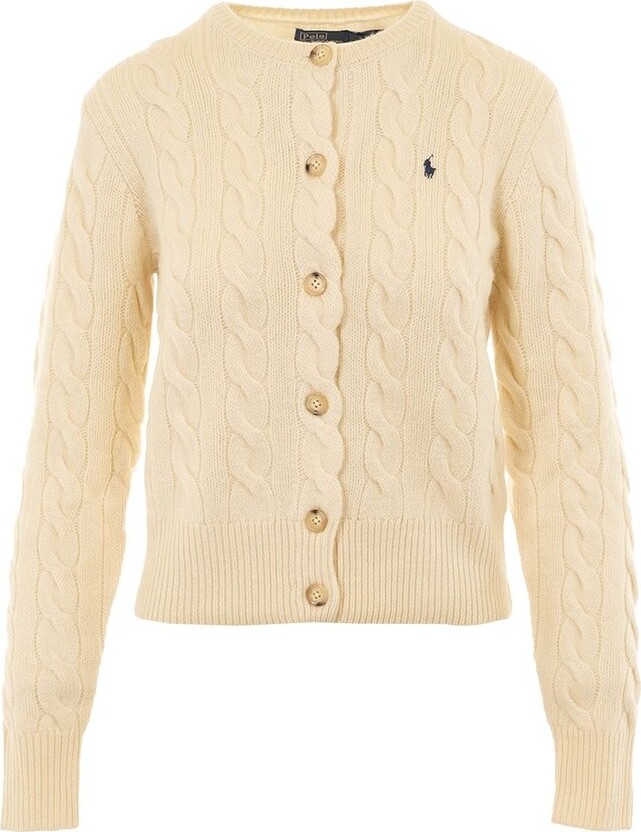 Polo Ralph Lauren Logo Embroidered Crewneck Cardigan