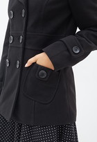 Thumbnail for your product : Forever 21 Double-Breasted Woven Coat
