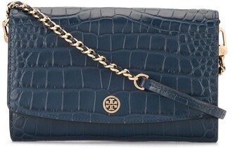 Tory Burch Robinson embossed wallet clutch bag