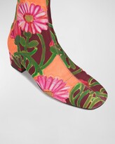 Thumbnail for your product : La DoubleJ Stretch Floral Over-The-Knee Boots