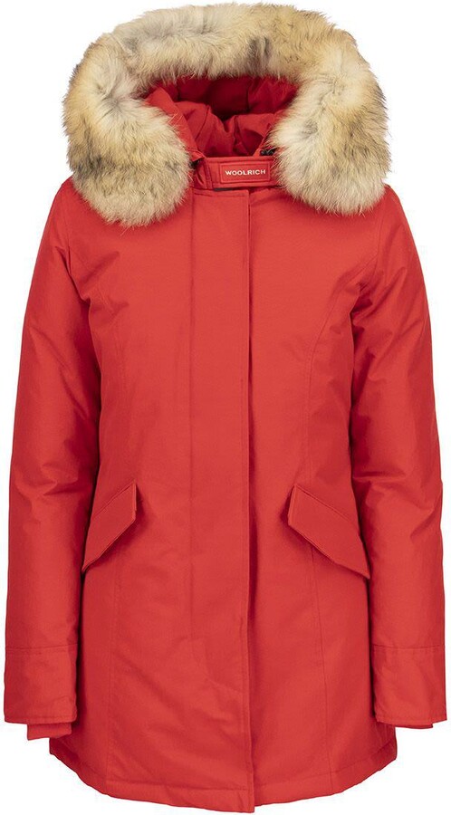 Red Coat Fur Hood | ShopStyle