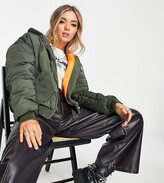 Thumbnail for your product : Reclaimed Vintage inspired unisex ma1 bomber in khaki