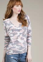 Thumbnail for your product : 27 Miles Malibu Myrtle Camo V Neck Sweater
