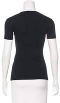 Thumbnail for your product : Dolce & Gabbana Short Sleeve Rib Knit Top