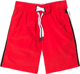 red givenchy swim shorts