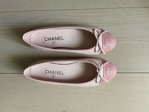 Details about Ballerine Chanel flat EU 37 rosa bellissime pink VERY RARE TO FIND