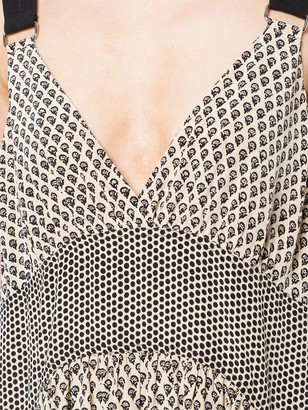 Proenza Schouler Silk Block Print Cami Dress