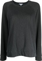 Long-Sleeved Washed-Cotton Sweatshirt 