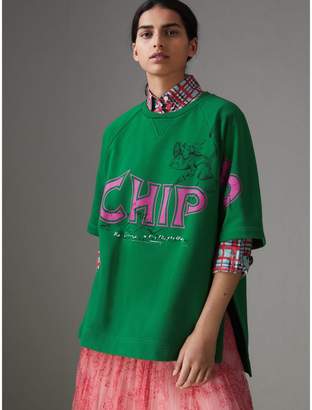 Burberry Fish and Chips Print Cotton Sweatshirt