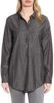 Thumbnail for your product : Eileen Fisher Tencel(R) Lyocell & Organic Cotton Tunic Shirt