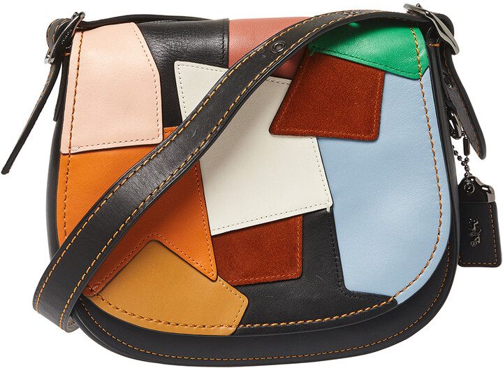 coach purse multicolor patchwork