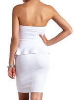 Thumbnail for your product : Charlotte Russe Sweetheart Strapless Peplum Dress