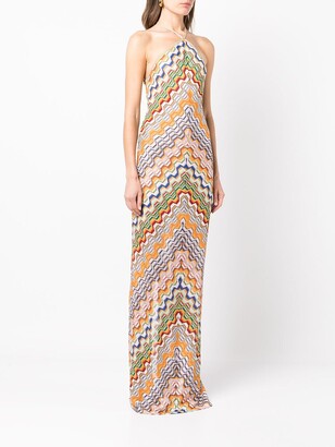 Alexis Demma geometric-print maxi dress