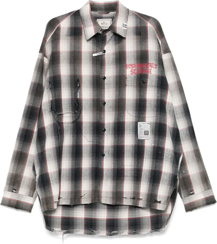 Maison Mihara Yasuhiro Checked Shirt