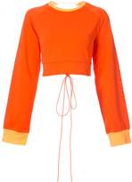 Thumbnail for your product : FENTY PUMA by Rihanna laced crop sweatshirt