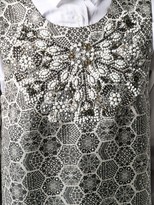 Thumbnail for your product : Gucci Pre-Owned Geometric Print Bead Embroidered Dress