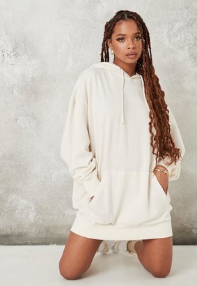 oversized hooded sweat dress