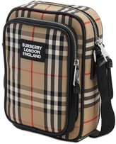 Thumbnail for your product : Burberry Logo Canvas Check Freddie Messenger Bag