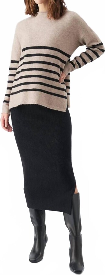 Ripe Gerrie Nursing Knit Sweater In Mocha Black