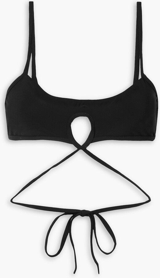  Black Bikini Swimsuit Top - DD DDD Large Bust Breasts Bathing  Suit Top Only - Big Plus Size Bra for Women Ladies Teens Girls - Thick  Comfy Back Neck String Tie 