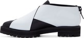 Thumbnail for your product : Proenza Schouler Black & White Criss-Cross Shoes
