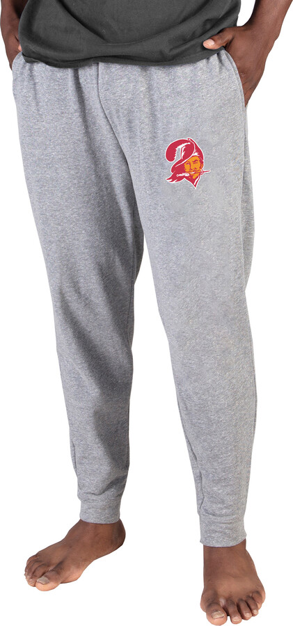 Men's Concepts Sport Gray Tampa Bay Buccaneers Throwback Logo Mainstream Cuffed Terry Pants