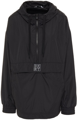 DKNY Appliqued Shell Hooded Jacket