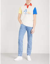 Thumbnail for your product : Saint Laurent Colour-block cotton-jersey polo shirt