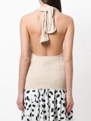 Jacquemus pleated fitted vest top