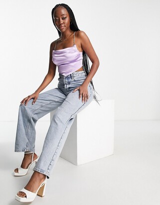 satin top asos