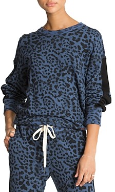 n:philanthropy Azure Leopard Print Sweatshirt